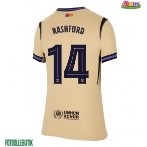 Barcelona Marcus Rashford #14 Bortatröja Kvinnor 2025-26 Kortärmad